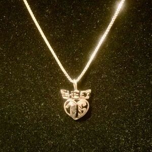 Sweet 16 Birthday Heart Pendant Necklace Sterling Silver 15 inch Stamped 925